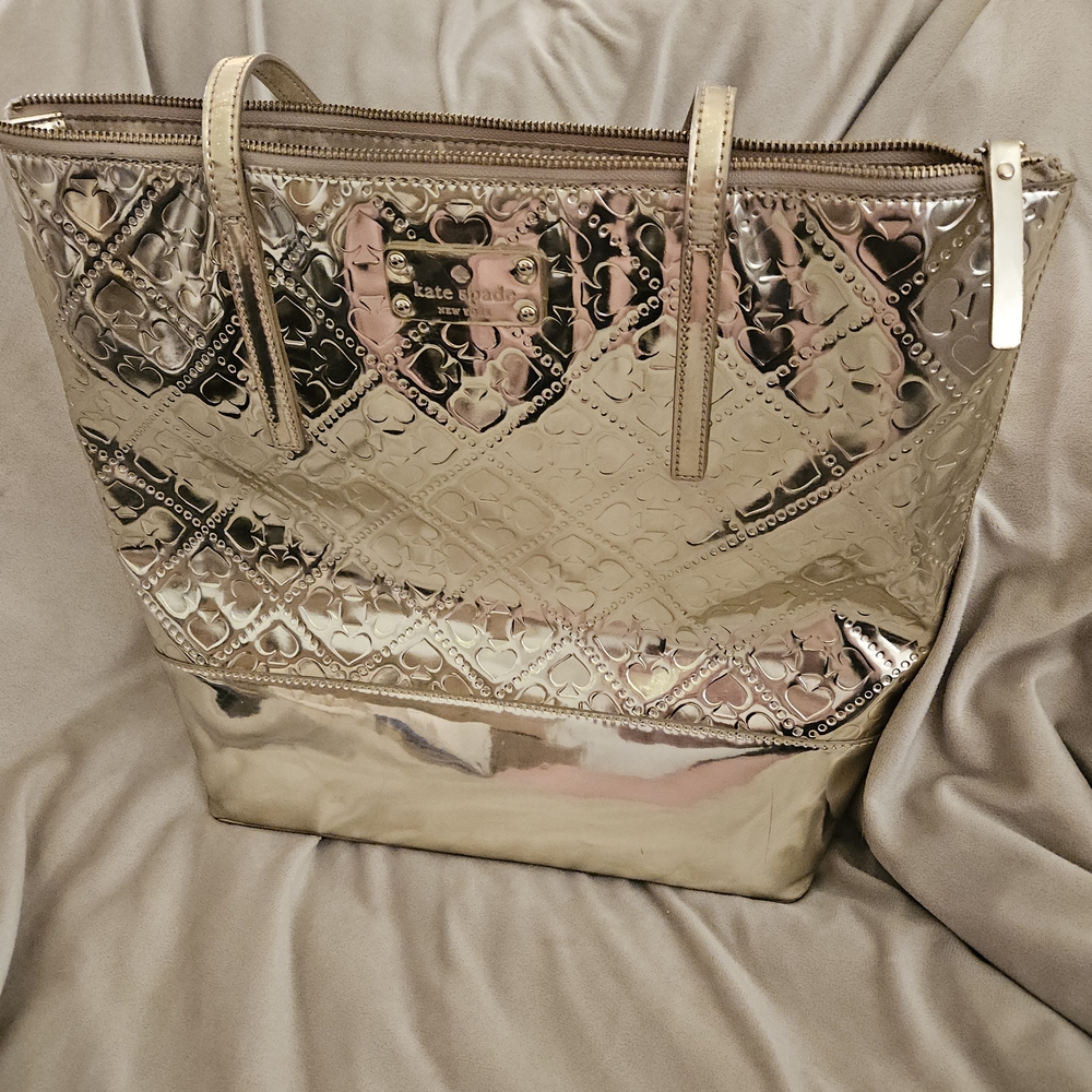 Kate Spade Gold Tote Bag